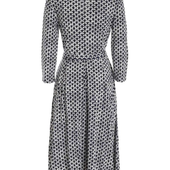 Weekend Max Mara - Ramo Wrap Dress - Print - Navy Blue and White - New/No Tags - Picture 2 of 9